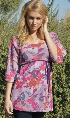 Meadow Blouse In Pinks
