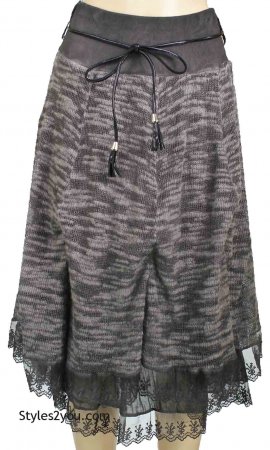 Corrida Adjustable Skirt In Gray [560GY Ladies Vintage Dress Skirt ...