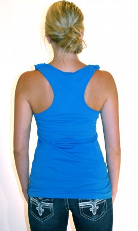 Ruffle Racerback Tank Top T shirt