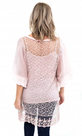 Jaan Ci 3 Piece Tunic In Pink