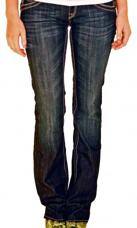 Gwen Ladies Denim Jeans With Slanted Pockets Rock Revival Jeans Rock ...