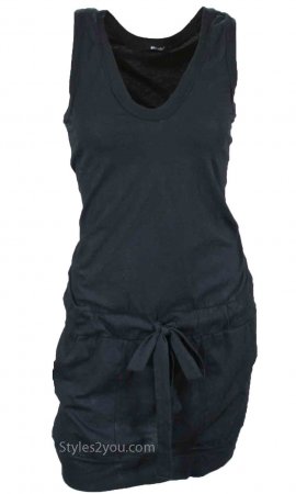 Kelsey Shirt Dress In Black