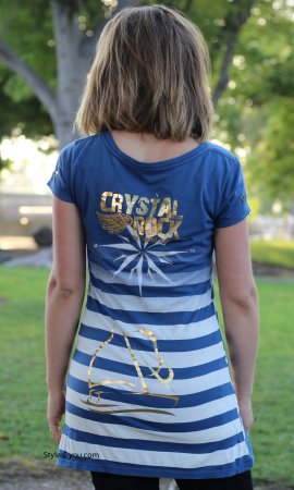 Sailor Girl Classy T Shirt Crystal Rock Crystal By Audigier