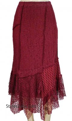 Farah Ladies Vintage Victorian Skirt In Burgundy [AGLTS27676BU Pretty ...