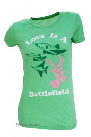 Local Celebrity T Shirts Love Is A Battlefield Women's T Shirt