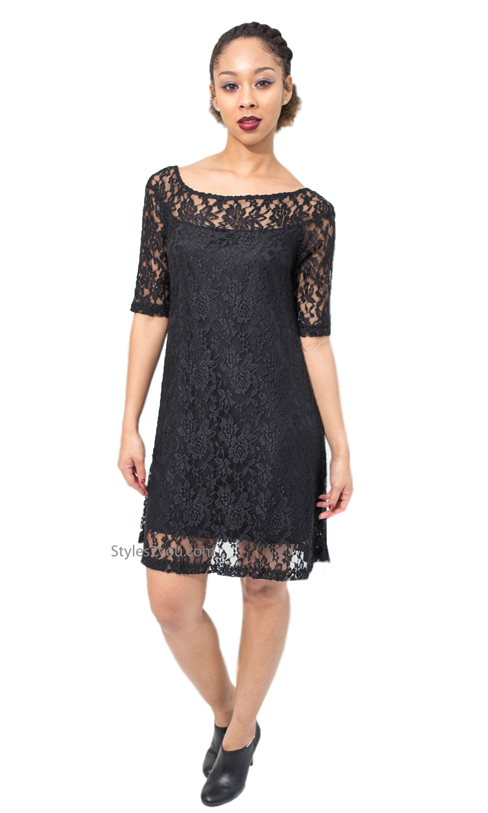 adrian-half-sleeve-lined-all-lace-evening-dress-in-black-verducci-clothing-ladies-lace-shirt