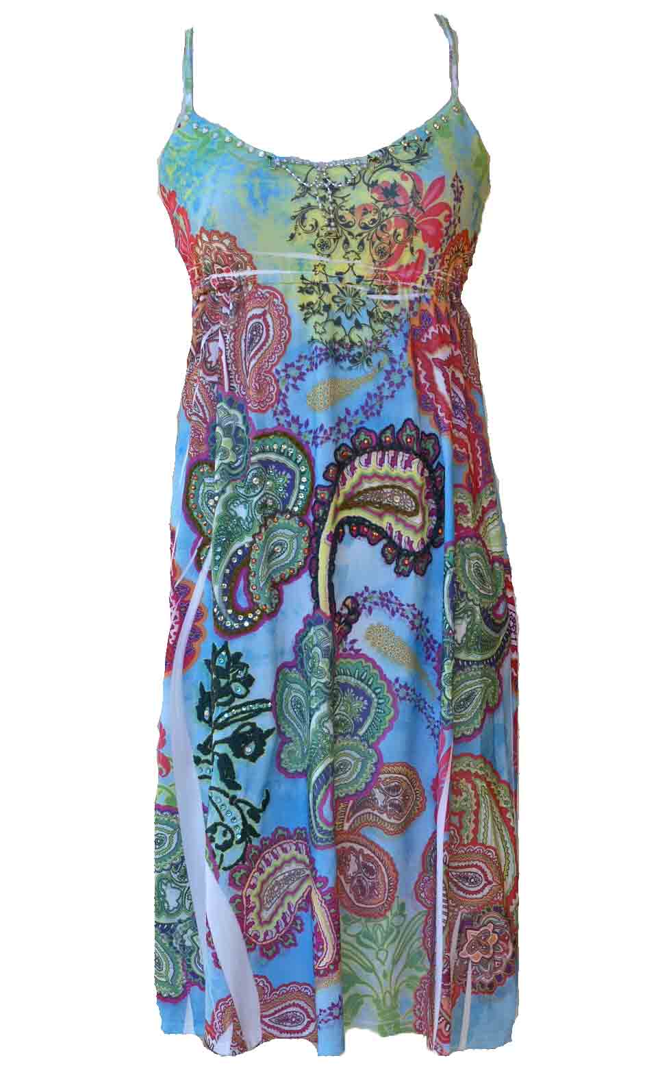 Fun, Sexy Tank Dress With Embroidery and Crystals [Spy Brand Clothing ...