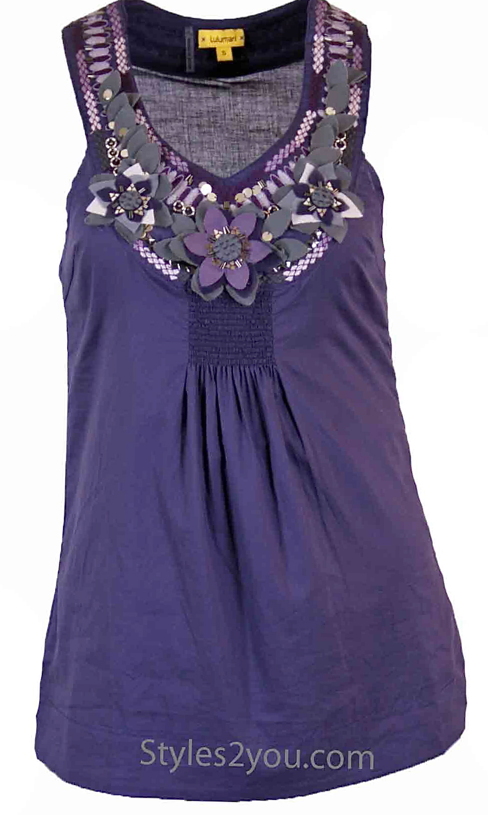 Kelsey Blouse In Purple [Lulumari Vintage Blouse] - $32.00